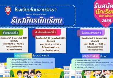 ประชาสัมพันธ์การรับนักเรียนประจำปีการศึกษา 2569